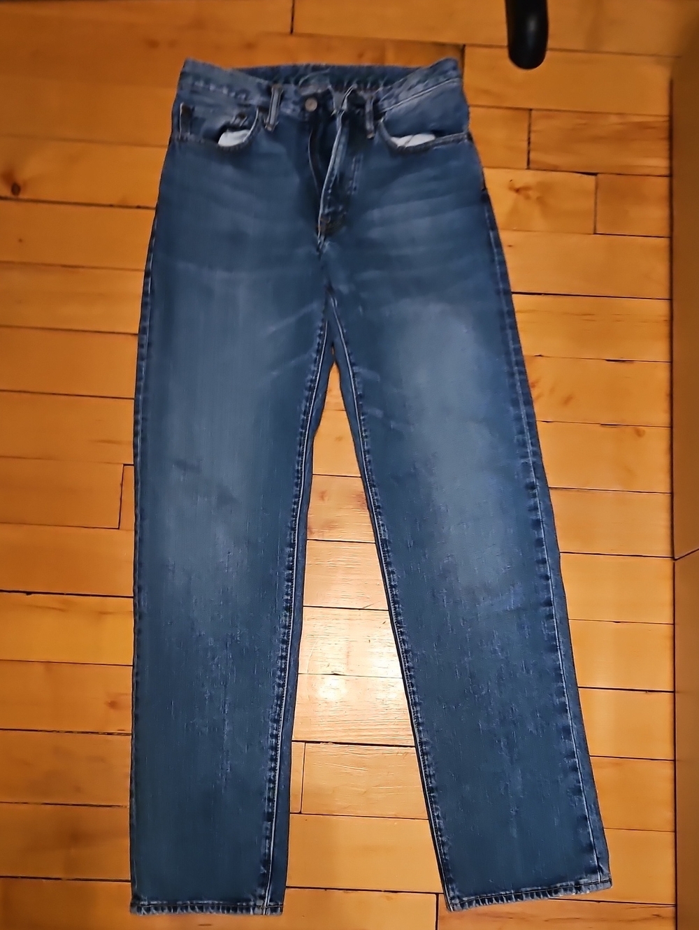 GU Mens 28 Jeans, Straight Leg